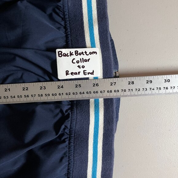 Fred Perry Nylon Full Zip Bomber Jacket - Men's Size XL - Blue - Picture 9 of 9